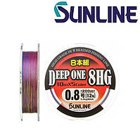 Шнур плетений Sunline Deep One 8HG 0,12 мм 150м різнокольоровий