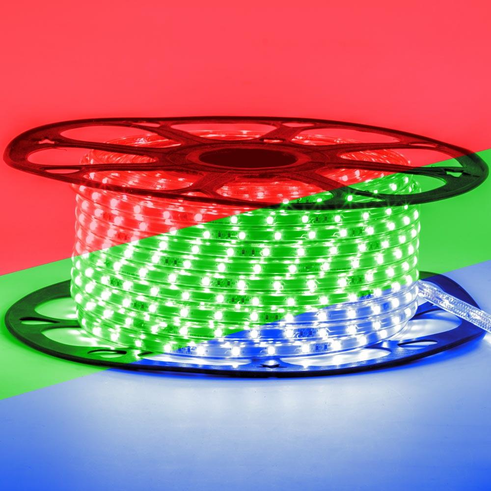Led стрічка 220В rgb smd5050 8,8W/m 60 LED/m IP65 (лід стрічки 220, стрічка світлодіодна 220)