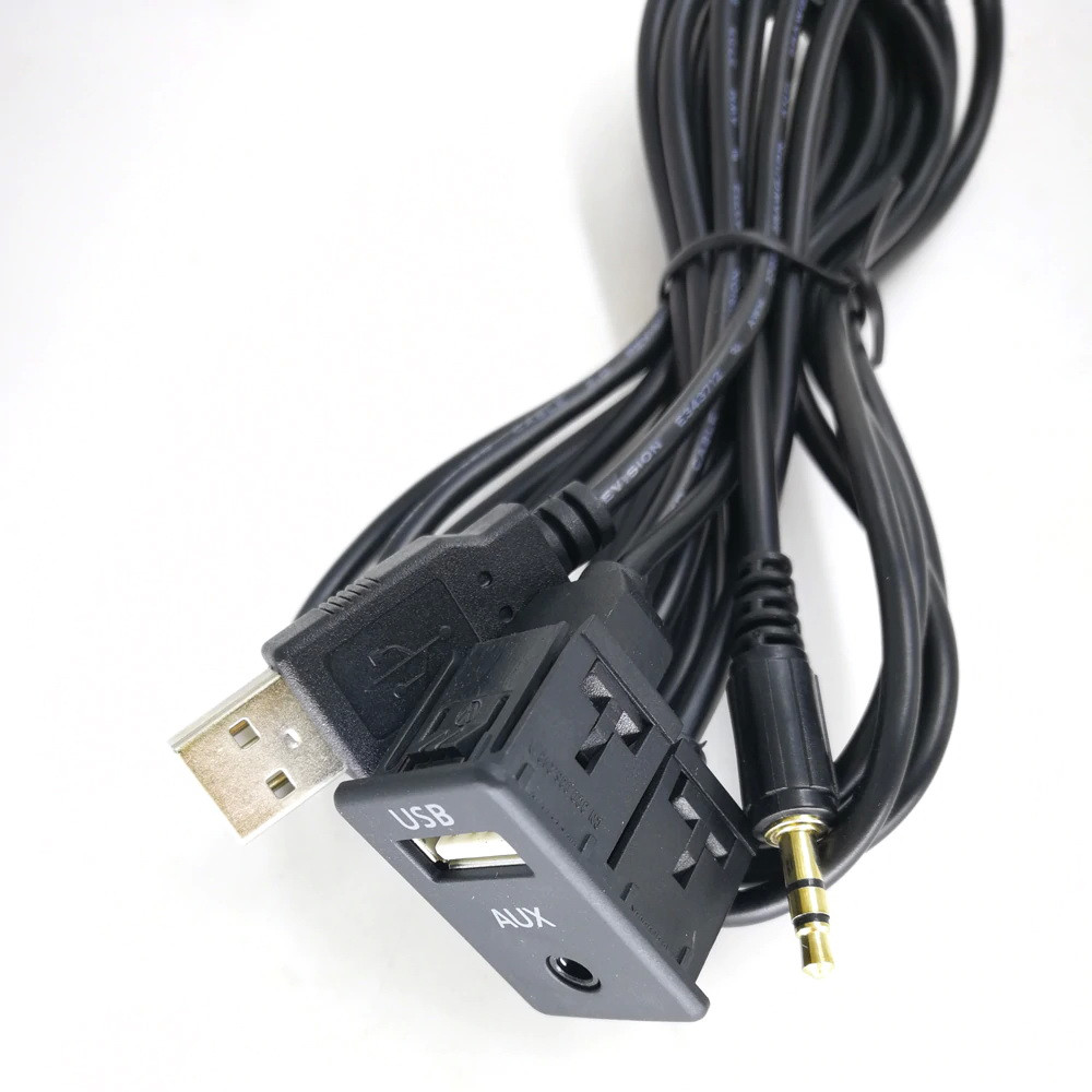 Автомобільний AUX - USB-вхід Jack 3.5 мм. Аудіороз'єм.