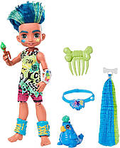 Лялька Пещірний клуб Слейт і вихованець Теггі Mattel Cave Club Slate Doll GNM12 з локоном