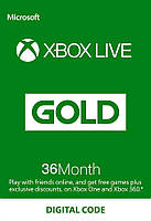 Xbox Live Gold - 36 месяцев (Xbox 360/One) подписка для всех регионов и стран