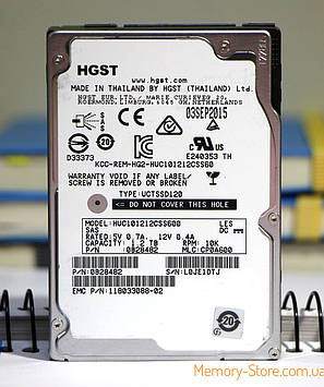 Жорсткий диск для сервера HGST 1.2 TB 10K RPM, 64MB 2.5 SAS, HUC101212CSS600, фото 1