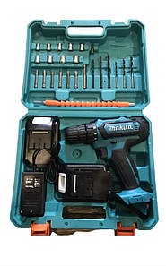 Акумуляторний шурупокрут Makita 2 акумулятори 5.0 А·год /24 V + набір