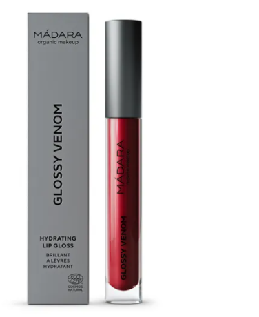 Зволожуючий блиск для губ органічний № 78 Червоний рубін Madara Cosmetics, 4 мл
