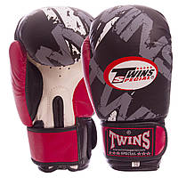 Боксерские перчатки PVC на липучке TWINS TW-2206 красные, 6 унций: Gsport