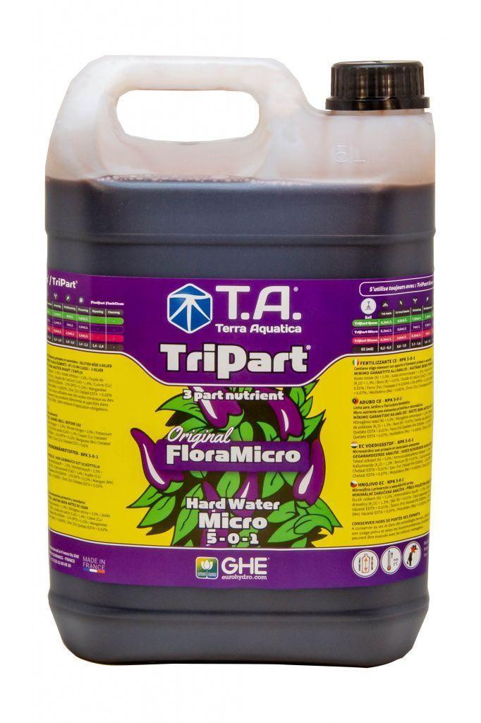 Мінеральне добриво Terra Aquatica Tripart Micro HW (GHE FloraMicro HW) (10L)