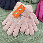 Рукавички підліток вовняні з махрою подвійні відвороти Корона 5716 асорті 20см ПДЗ-170088, фото 7