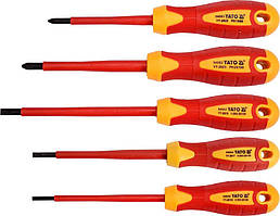 Набір Діелектричних Викруток 5 шт VDE 1000 В YATO (YT-2827)