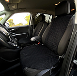 Накидки на сидіння з Алькантари PREMIUM Чорні - повний комплект ОРИГІНАЛ ПОЛЬЩА, фото 2