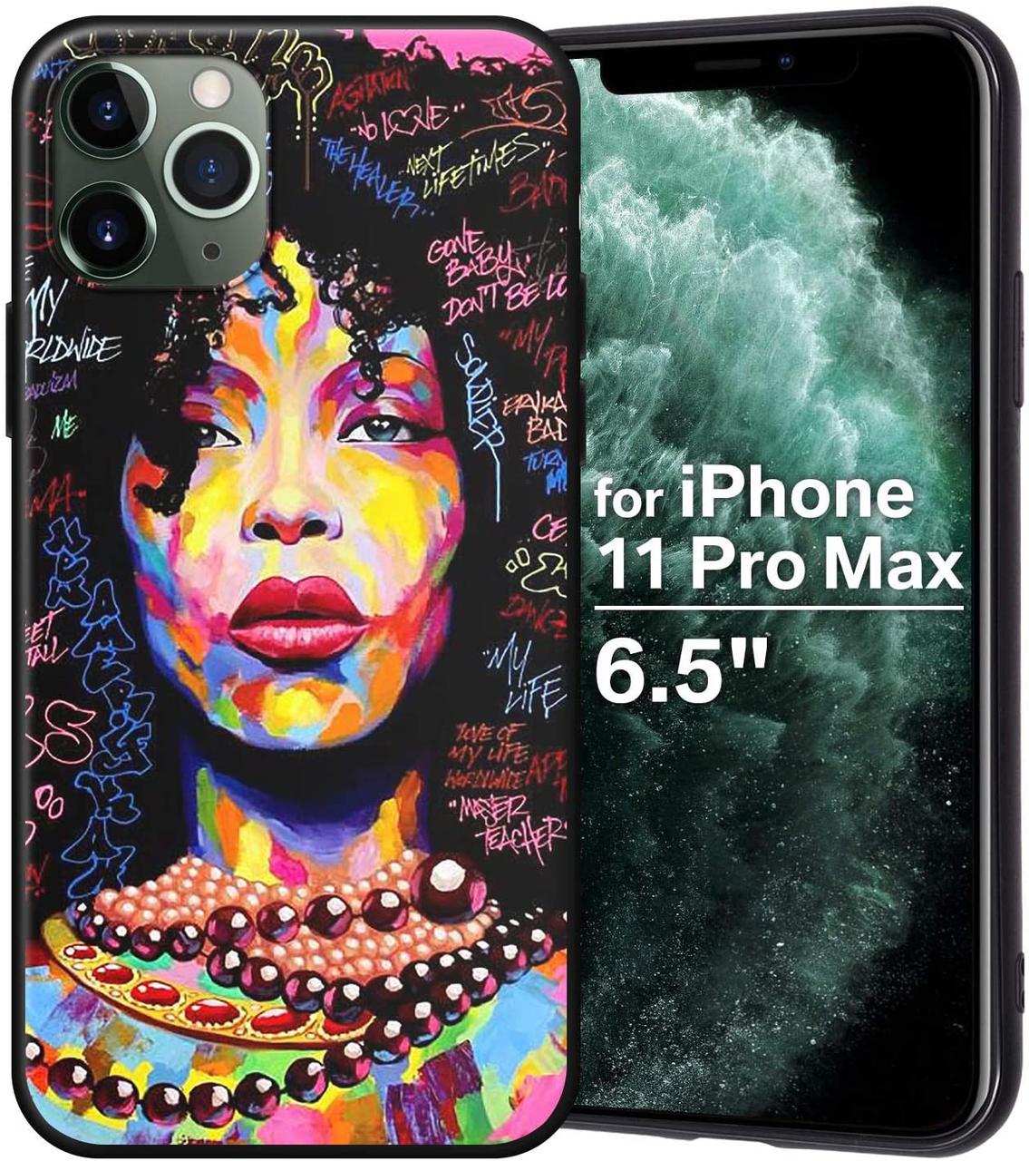 Чохол силіконовий XIX для iPhone 11 Pro Max (6.5"), African Girls