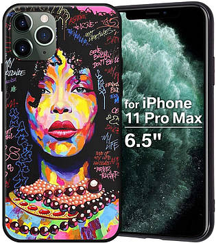 Чохол силіконовий XIX для iPhone 11 Pro Max (6.5"), African Girls