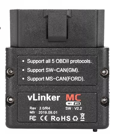 Автосканер VGate vLinker MC+ WI-FI (аналог OBDLink MX+) для роботи з BimmerCode, Forscan, ALfa Obd