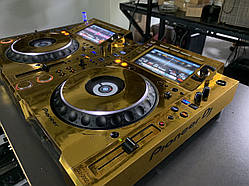 Панель всборе 2шт (самоклейка ламінована) Gold для Pioneer cdj2000nexus2