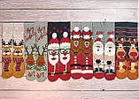 🎄 Червоні новорічні шкарпетки з Дідом Морозом MERRY CHRISTMAS 36-41 розмір Золото, фото 5