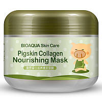 Поживна колагенова маска для обличчя Bioaqua Skin Care Pigskin Collagen Nourishing Mask, 100г