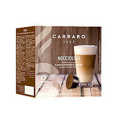 Кава в капсулах Carraro Dolce Gusto Nocciolino 16 шт. Лісовий горіх Дольче Густо Італія