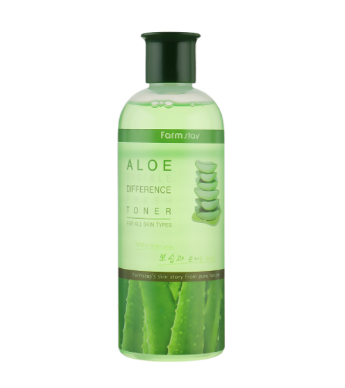 Освіжальний тонер для обличчя з алое FarmStay Aloe Visible Difference Fresh Toner 350мл