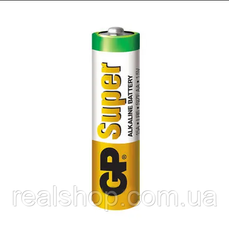 Батарейки AA LR6 GP Super Alkaline 1.5V (Цена за 1 батарейку) GP15AEBC-2S2