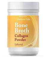 Puritan's pride Bone Broth, Коллаген в порошке, Collagen (450 гр.) Vanilla Flavor