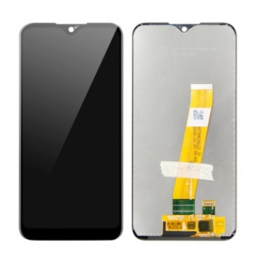 Дисплей Samsung A015 Galaxy A01 2019 (вузький роз'єм) з сенсорним склом (Чорний) Оригінал Китай