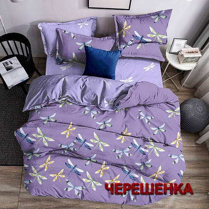 Полуторний набір постільної білизни 150*220 з Бязі "Gold" №151542AB Черешенка™, фото 1