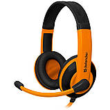 Гарнітура Defender Warhead G-120 Black-Orange, фото 3