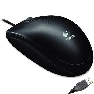 Мышь Logitech B100 черная, 800dpi, USB, фото 1