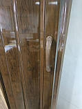 Двері гармошка міжкімнатна розсувна глусна 810*2030*6 мм пластикова Дуб темний, фото 3