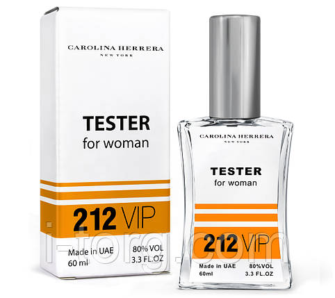 Тестер жіночий Carolina Herrera 212 VIP, 60 мл NEW, фото 1