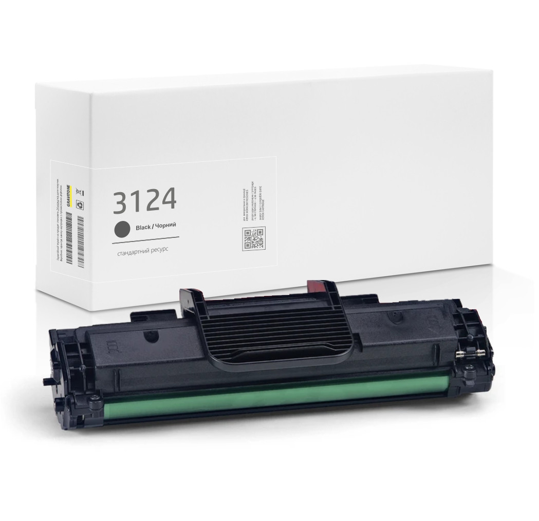 Сумісний картридж XEROX Phaser 3124, стандартний ресурс, 3.000 стор., аналог від Gravitone (GTX-PH-3124-BK)