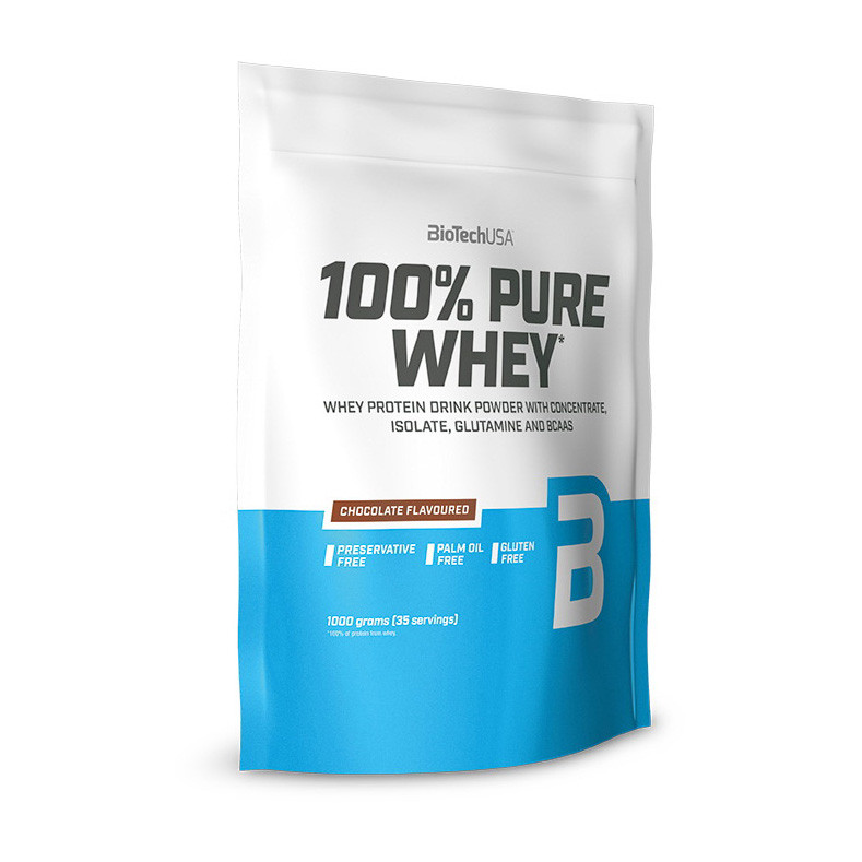 Протеин сывороточный BioTech 100% Pure Whey 1 kg - фото 1 - id-p1320682993