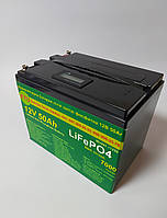Літієвий акумулятор Lifepo4 12.8 V 50 AH bms 25/50 A+LED. Акумулятор з дисплеєм для ДБЖ.