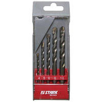 Набір свердел Stark 4-10мм по каменю, бетону, цеглі 5шт. FD-SET05C