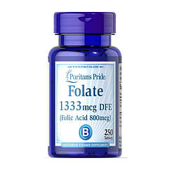 Puritan's Pride Folate 1333 mcg DFE 800 mcg, Фолієва кислота (500 таб.)