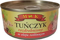 Тунец в растительном масле M&K Tunczyk, 170г (дробленный)