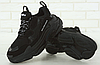 Кросівки чоловічі та жіночі Balenciaga Triple S Black взуття Баленсіага Тріпл С чорні, фото 4
