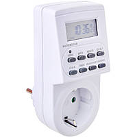 Розетка з таймером тижнева Feron 3500W/16A (тижнева) ТМ22/61925