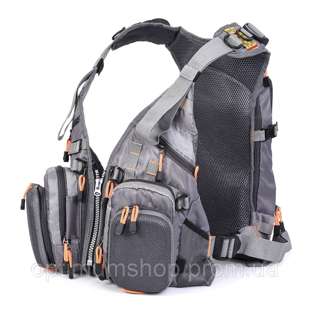 Жилет-рюкзак разгрузочный для рыбалки Lixada Combo V-pop2 - фото 6 - id-p1217714015