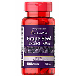 Puritan's Pride Grape Seed Extract with Resveratrol, Екстракт Виноградних кісточок, Ресвератрол (100 капс.)