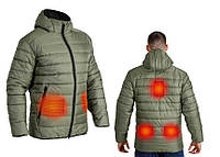 Куртка-пуховик "Maximus Blue Chameleon" зимняя с подогревом 38-55 °C, 5 зон обогрева, 3 режима Ol S