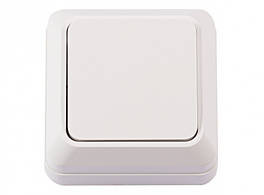 Вимикач накладний 1 клавіша (білий) IP20 Leon Ny95000058