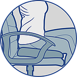 Ортопедична подушка ректальна з ефектом пам'яті 44х45х8,5 см J2512 Олві Україна, фото 3