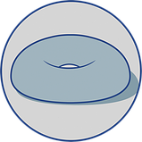 Ортопедична подушка ректальна з ефектом пам'яті 44х45х8,5 см J2512 Олві Україна, фото 5
