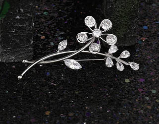 Брошки родовані медзолото XUPING