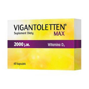Merck Vigantoletten Max D3 50mcg (2000 IU.) вітамін D3, 60 капсул на 2 місяці