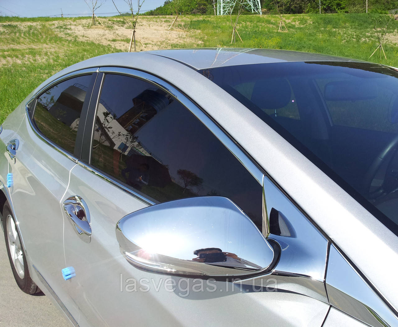 Хром накладки на дзеркала з повторювачем Hyundai Elantra MD 2010-2015