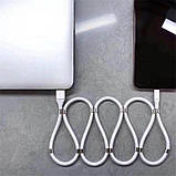 Кабель Micro USB з кільцевими магнітами магнітний кабель Мікро Юсб 1 м, фото 4