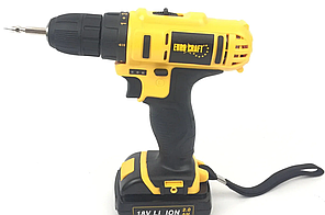 Шуруповерт Euro Craft CD 216 - 18V (Кейс в комплекте + 2 аккумуялтора), фото 3