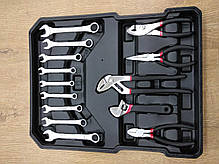 Набір головок ключів інструментів у валізі AL-FA *1/4 і 1/2 - 186 їв.*, фото 3