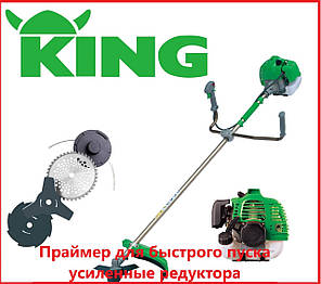 Мотокоса бензокоса тример KING BC430 мотор 52 куб 4.8 кВт, фото 2